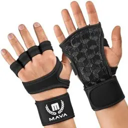 Produktbild: Mava Gewichtheber-Handschuhe mit Handgelenkstütze – Trainingshandschuhe für Training, Klimmzüge, Calisthenics & Fitness – Für Männer & Frauen