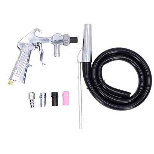 Produktbild: Mavaol Sandstrahler, optimaler Druck von 60–120 psi, ergonomischer Aluminiumgriff, Heim- und Industriegebrauch, Rostentfernung und Oberflächenpolieren, 6 mm/5 mm Düsen, tragbar