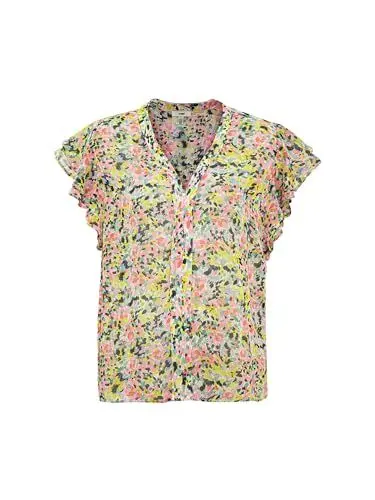 Produktbild: Mavi Damen Blusen Regular Short Sleeve Blouse Kurzarm Chiffonbluse