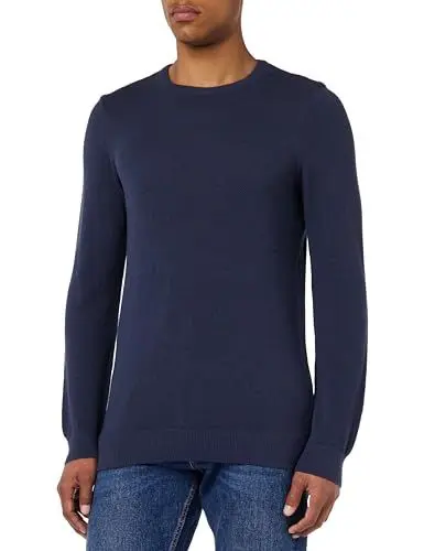 Produktbild: Mavi Herren Crew Neck Sweater Sweatshirt, dunkelblau, X-Large