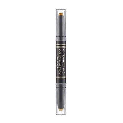 Produktbild: Max Factor Contouring Stick Eyeshadow Pink Gold & Bronze Moon – Lidschattenstift mit zwei schimmernden Farbnuancen für einen gelungenen Augenaufschlag – Mit cremiger Textur