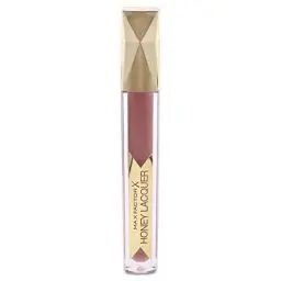 Produktbild: Max Factor Honey Lacquer Nude 05 – Lippenstift-Farbe, Lipgloss-Glanz und Lipbalm-Feuchtigkeit in Einem – Kräftige Farbe, geschmeidig und glänzend