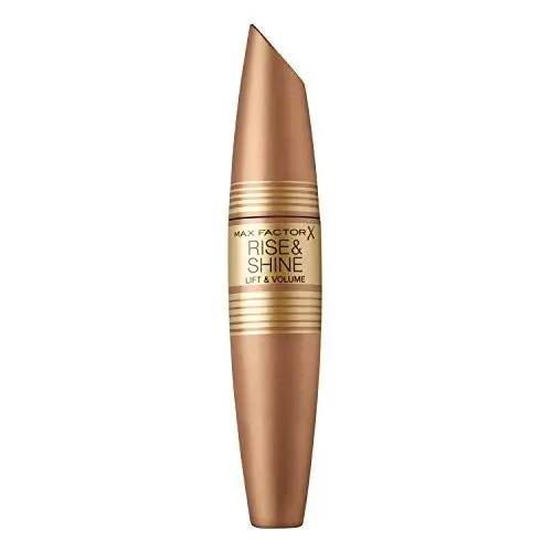 Produktbild: Max Factor Rise & Shine Mascara in 1 Black – Wimperntusche für natürlich volle Wimpern – Langanhaltend & pflegend – Schont die Haut am Wimpernkranz