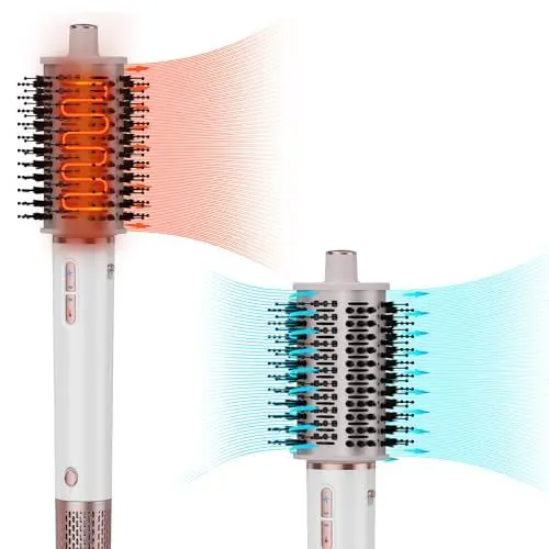 Produktbild: MAXGROOM Rundbürstenföhn Föhnbürste, 4 in 1 Hohe Geschwindigkeit Negative Lonen Warmluftbürste 110.000 U/min, Rundbürste Schnelles Trocknen, Volumisieren, Glätten,Styler für Lange und Kurze Haar