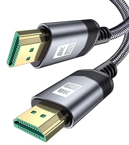 Produktbild: MAXGROUP 8K 10K HDMI 2.1 Kabel 2M, 48Gbps Highspeed für Soundbar,PS5 HDMI Kabel 8K@60Hz 4K@120Hz 2K@240Hz/144Hz, Dynamic HDR, Dolby Atmos, HDR 10, eARC,kompatibel mit PS5/4/3 X-BOX HDTV Fire TV