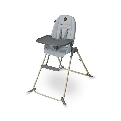 Produktbild: Maxi-Cosi Ava Kinderhochstuhl mit 3 Liegepositionen, Ultra-kompakt zusammenklappbar, Leichtgewicht, tragbar Hochstuhl mit Tragegriff, 100% recycelte Stoffe, 0-3 Jahre, 0-15 kg, Beyond Grey