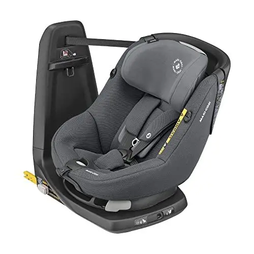 Produktbild: Maxi-Cosi AxissFix i-Size Autositz, 360° drehbarer Kindersitz mit ISOFIX und Liegeposition, nutzbar ab ca. 4 Monate bis 4 Jahre (ca. 61 - 105 cm), Authentic Graphite, Grau