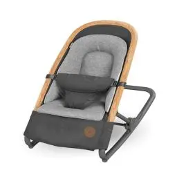 Produktbild: Maxi-Cosi Kori 2-in-1-Babywippe, 0–6 Monate, bis 9 kg, Baby Bouncer, 3 mit einer Hand einstellbare Liegepositionen, leicht & kompakt, Easy-in-Gurt, Kissen für Neugeborene, Essential Graphite