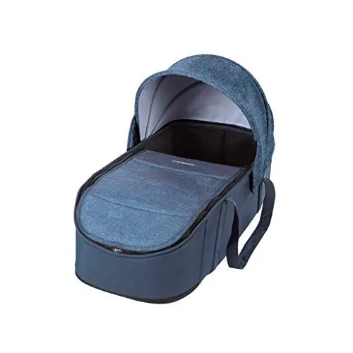 Produktbild: Maxi-Cosi Laika Babywanne, sehr leichter (nur 1,5 kg) und gepolsterter Soft-Kinderwagenaufsatz, passend für den Kinderwagen Maxi-Cosi Laika, Baby-Tragetasche nutzbar ab der Geburt, Nomad Blue
