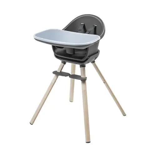 Produktbild: Maxi-Cosi Moa 4-in-1 Kinderhochstuhl mitwachsend, 6 Mon–7 Jahre, 0–25kg, verstellbarer Hochstuhl Baby, in eine Sitzerhöhung, einen Hocker und einen kleinen Tisch mit Sitz verwandelbar, Beyond Graphite