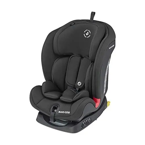 Produktbild: Maxi-Cosi Titan Mitwachsender Kindersitz, 9-36 kg, 9 Monate-12 Jahre, Baby Autositz, ISOFIX-Kindersitz, Top-Tether, Kopfstützen-/Gurteinstellung, 5 Liegepositionen, Gepolsterte Einlage, Basic Black