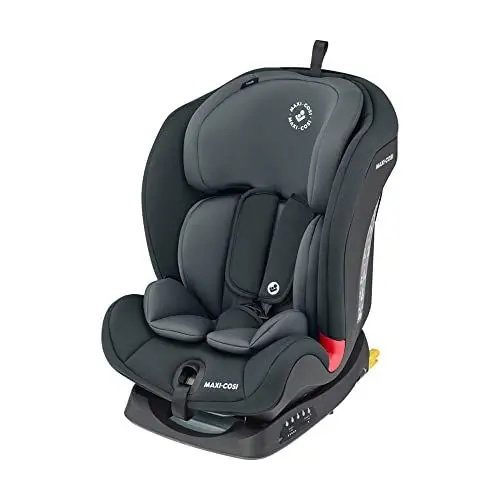 Produktbild: Maxi-Cosi Titan Mitwachsender Kindersitz, 9-36 kg, 9 Monate-12 Jahre, Baby Autositz, ISOFIX-Kindersitz, Top-Tether, Kopfstützen-/Gurteinstellung, 5 Liegepositionen, Gepolsterte Einlage, Basic Grey