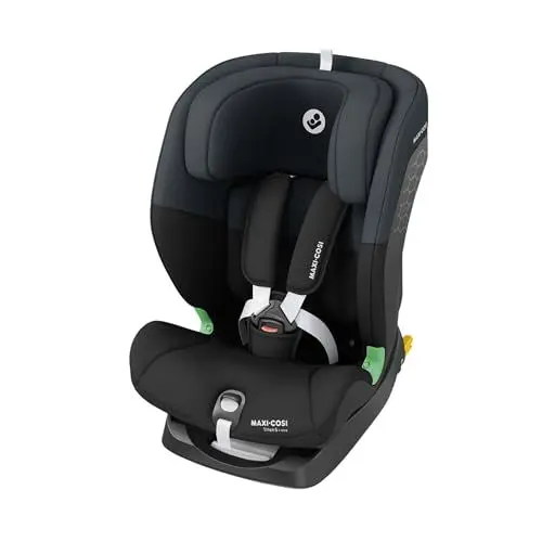 Produktbild: Maxi-Cosi Titan S i-Size, Mitwachsender Kindersitz, 15Monate–12Jahre (76–150cm), ISOFIX Kindersitz Auto, 5 Sitzpositionen, 13 Kopfstützenstufen, G-CELL-Schutz, 5-Punkt-Sicherheitsgurt, Tonal Black