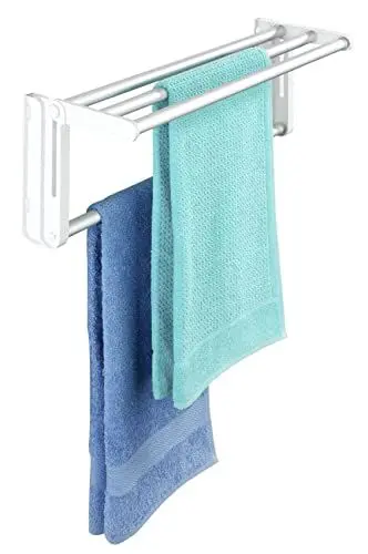 Produktbild: Maximex Raumspartrockner für Heizkörper, ausreichend Platz zum Trocknen, auch auf dem Balkon nutzbar, seitlich ausziehbar von 58-108 cm, inkl. spezielle Halterungen für Flachheizkörper