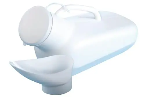 Produktbild: Maximex Urin-Flasche Unisex, mit dichtem Verschluss und Skala bis 800 ml, auch für Damen geeignet, Maße (B x H x T): 32,5 x 15 x 10 cm