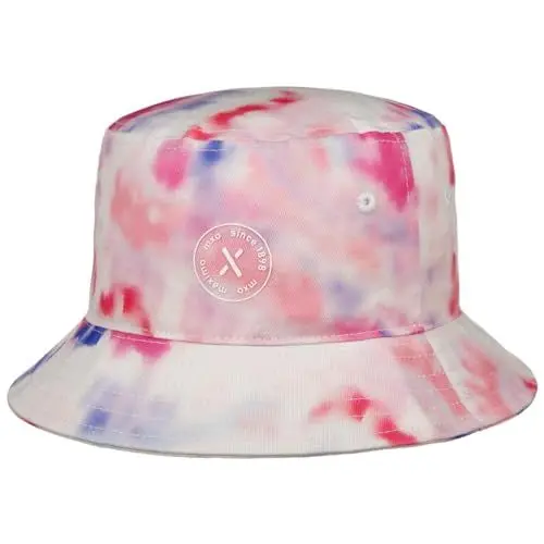 Produktbild: maximo Tie Dye Bucket Kinderhut Stoffhut Sommerhut Sonnenhut Fischerhut Strandhut (51 cm - pink)