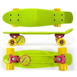 Produktbild: MAXOfit Mini Skateboard Retro Cruiser 55 cm (22 Zoll) in tollen Farben für Anfänger und Fortgeschrittene (California)