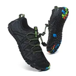 Produktbild: Maxome Schwarz Kinder Aquaschuhe, Wasserschuhe für Jungen, Mädchen, Outdoor-Sportschwimmen Surfen Tauchen Strand Barfußlaufen Schnell Trocken