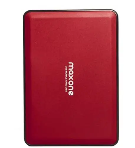 Produktbild: Maxone Externe Festplatte tragbare 320GB-2,5Zoll USB 3.0 Backups HDD Tragbare für TV,PC,Mac,MacBook, Chromebook, Xbox One, Wii u,PS4, Laptop,Desktop,Windows（Rot）