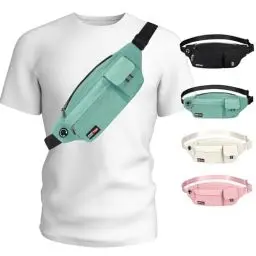 Produktbild: MAXTOP Bauchtasche Herren Damen Laufgürteltasche, modische Gürteltasche Hüfttasche wasserdicht, Reise Geldgürtel, Handyhalter für Yoga, Fitnessstudio, Joggen, Workout, Fitness, Training