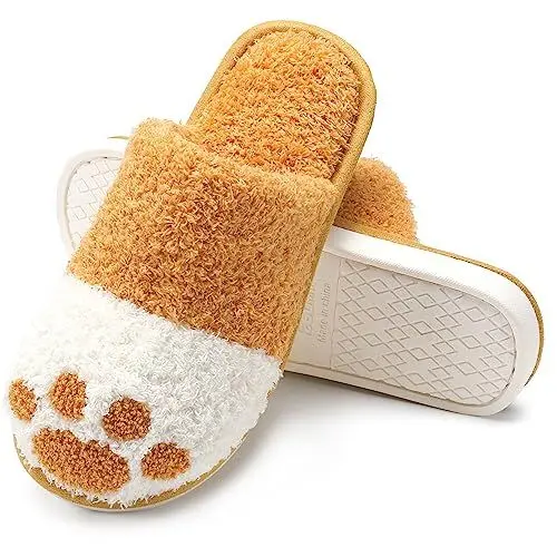 Produktbild: MAXTOP Nette Tierhaus Hausschuhe für Frauen, gemütliche Memory Foam Herren Hausschuhe Weicher warmer Slip, Anti-Rutsch Gummisohle, kreative Geschenke für Frauen Mama Freundin