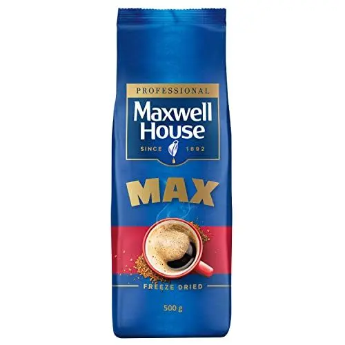 Produktbild: Maxwell House Max löslicher Bohnenkaffee, Instant Kaffee, 500 g im Vorteilsbeutel, für 280 Getränke