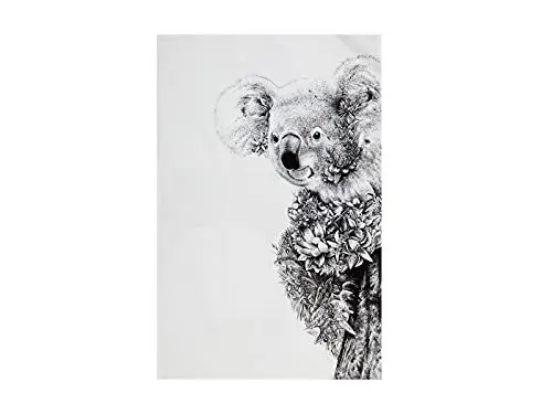 Produktbild: Maxwell & Williams Marini Ferlazzo Geschirrtuch mit Grüne Meeresschildkröte Motiv, 100% Indische Baumwolle, Weiß, 50 x 70 cm, Küchentuch Waschmaschinenfähig