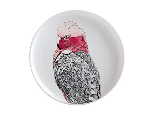Produktbild: Maxwell & Williams Marini Ferlazzo Vögel Beilagenteller mit Galah Design, in Geschenkbox, Porzellan, Weiß 20 cm