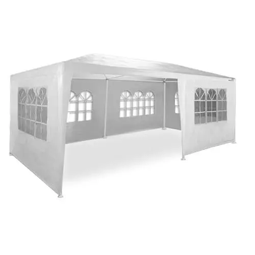 Produktbild: MaxxGarden Pavillon 3x6 - Faltpavillon Wasserdicht Stabil - Festzelt und Gartenzelt - Partyzelt 18m² - UV Schutz 50+ - Pavilion 4 Seitenteilen - Weiß