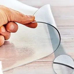 Produktbild: MAXXUS Bodenschutzmatte Transparent - 2 mm, Rutschfest, Geruchsfrei, PVC, Größenwahl - Matte, Bodenmatte, Unterlegmatte, Schutzmatte für Fitnessgeräte, Laufband, Rudergerät, Ergometer, Fitness, Gym
