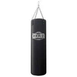 Produktbild: MAXXUS Boxsack PRO Excalibur/Thunder 120 - Gefüllt, Hängend, Vierpunkt-Stahlkette, 120 x 35cm, 34 kg - Punching Bag, Sandsack für Boxen, MMA, Muay Thai, Kickboxen, Kampfsport (#1 Excalibur PRO 120)