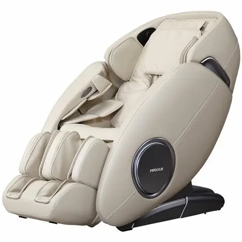 Produktbild: Maxxus Massagesessel MX 12.0z - Elektrisch, Modern, für Ganzkörpermassage, mit Wärmefunktion, Liegefunktion, Zero Gravity, 2D, bis 150 kg, Beige - Massagestuhl, Relaxsessel mit Massagefunktion