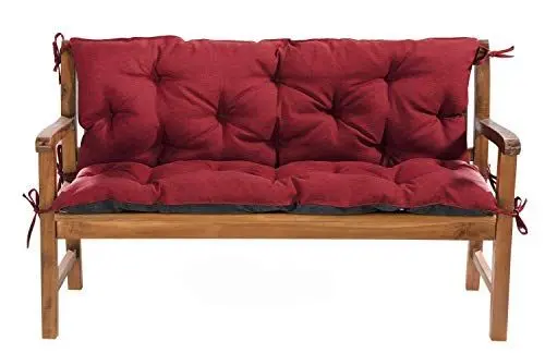 Produktbild: Mayaadi Home Gartenbankauflage Bankauflage Bankkissen Sitzkissen Polsterauflage Sitzpolster Bordeaux 150x60x50cm