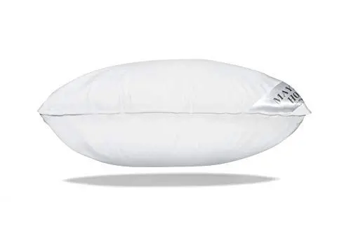 Produktbild: Mayaadi-Home Kopfkissen 80x80 cm | 2000g Füllung, 100% Federn | 100% Natur Bezug aus Baumwolle, geeignet für Allergiker | Made in Europe | HS12 Gänsefedern Kissen