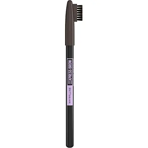 Produktbild: Maybelline New York 2-in-1 Augenbrauenstift mit anspitzbarer Spitze und weicher Bürste, Express Brow, Nr. 06 Black Brown, 1 Stück
