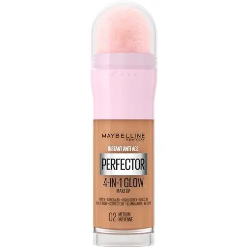 Produktbild: Maybelline New York 4-in-1 Make Up mit Concealer, BB Cream, Highlighter und Primer, für einen perfekten Teint, Foundation mit leichter Deckkraft, Instant Perfector Glow, Nr. 1.5 Light Medium, 20 ml