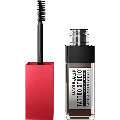 Produktbild: Maybelline New York Augenbrauengel, Für dichter aussehende und geformte Augenbrauen, Wischfest und wasserfest, Tattoo Brow 36H Styling Gel, Nr. 260 Deep Brown, 6 ml
