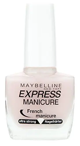 Produktbild: Maybelline New York Make-Up Nailpolish Express Manicure Nagellack French Manicure Rosé/Nagelhärter für gestärkte Nägel in natürlichem French Look, 1 x 10 ml