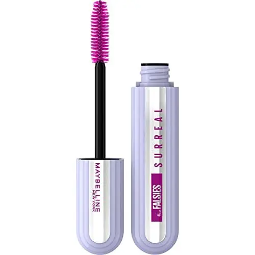 Produktbild: Maybelline New York Mascara mit Falsche Wimpern Effekt, Mit Hybrid Faser Techologie und verlängernder Helix Bürste, The Falsies Surreal Mascara, Schwarz, 10 ml