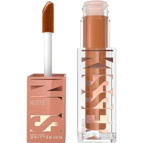 Produktbild: Maybelline New York Sunkisser Blush, Flüssiger Blush für sonnengeküssten Glow, Rouge mit lichtreflektierenden Perlen und Pigmenten, Zartschmelzende Formel mit Vitamin E, 02 Uptown Glow, 4,7 ml