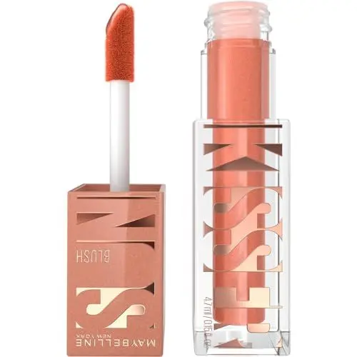Produktbild: Maybelline New York Sunkisser Blush, Flüssiger Blush für sonnengeküssten Glow, Mit lichtreflektierenden Perlen und Pigmenten, Zartschmelzende Formel mit Vitamin E, 03 Sol Search, 4,7 ml