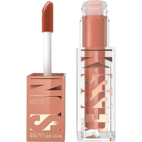 Produktbild: Maybelline New York Sunkisser Blush, Flüssiger Blush für sonnengeküssten Glow, Mit lichtreflektierenden Perlen und Pigmenten, Zartschmelzende Formel mit Vitamin E, 08 City Sizzle, 4,7 ml