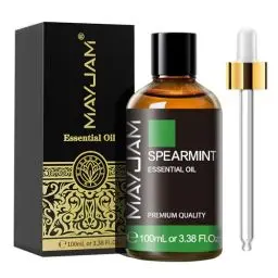 Produktbild: MAYJAM Krauseminze Ätherisches Öl 100ML, Krauseminzeöl für Diffusor, Luftbefeuchter, DIY, Home，Wardrobes