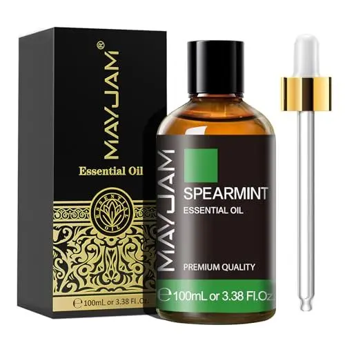 Produktbild: MAYJAM Krauseminze Ätherisches Öl 100ML, Krauseminzeöl für Diffusor, Luftbefeuchter, DIY, Home，Wardrobes