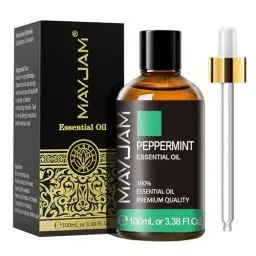 Produktbild: MAYJAM Pfefferminze Ätherisches Öl 100ML, Pfefferminzöl für Diffusor, Luftbefeuchter, DIY, Home，Wardrobes