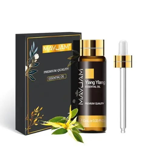 Produktbild: MAYJAM Ylang Ylang Ätherisches Öl 10ML, Ylang Ylangöl für Diffusor, Luftbefeuchter, DIY, Home，Wardrobes