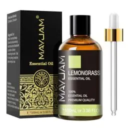 Produktbild: MAYJAM Zitronengras Ätherisches Öl 100ML, Zitronengrasöl für Diffusor, Luftbefeuchter, DIY, Home，Wardrobes