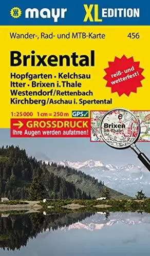 Produktbild: Mayr Wanderkarte Brixental XL 1:25.000: Wander-, Rad- und Mountainbikekarte, extra grossdruck, reiß- und wetterfest