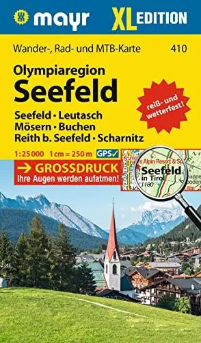 Produktbild: Mayr Wanderkarte Olympiaregion Seefeld XL 1:25.000: Wander-, Rad- und Mountainbikekarte, extra grossdruck, reiß- und wetterfest