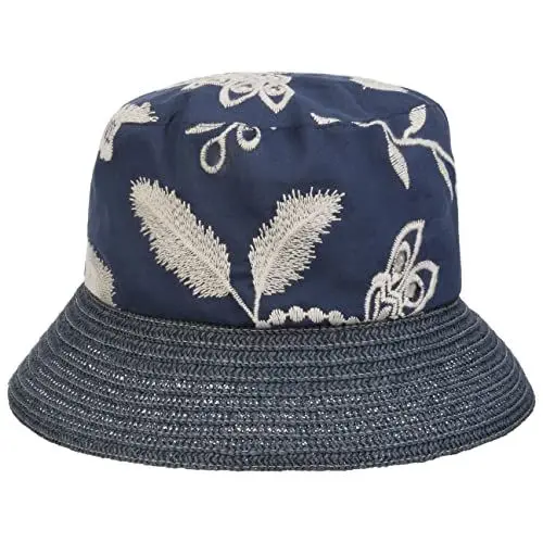 Produktbild: Mayser Alva Bucket Stoffhut Fischerhut Damenhut Gartenhut Sommerhut Reisehut Damen - Made in The EU Sommer Frühling-Sommer - M (57-58 cm) dunkelblau